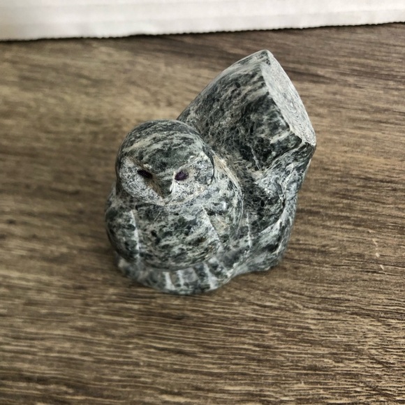 Hand Carved Stone Owl Figurine - Picture 7 of 14